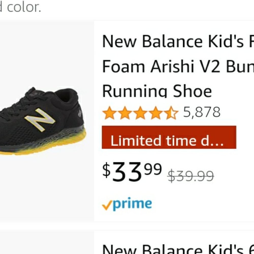 Kids Size 6 New Balance NEW NO BOX